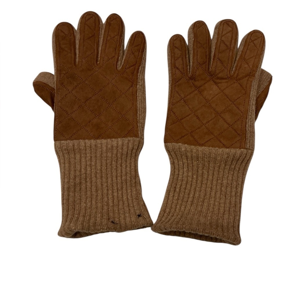 POLO Ralph Lauren Merino Wool Knit  Leather Suede Thinsulate Gloves Size L/XL